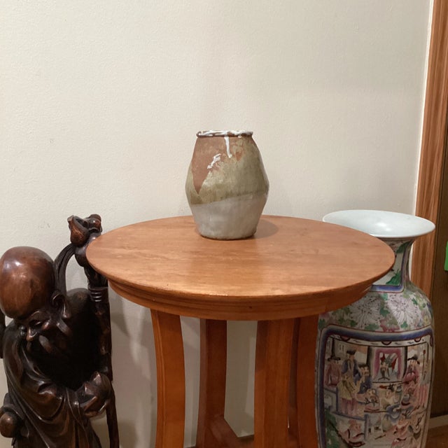 Antique Decorative Art Stoneware Jar/ Vase For Sale - Image 12 of 12