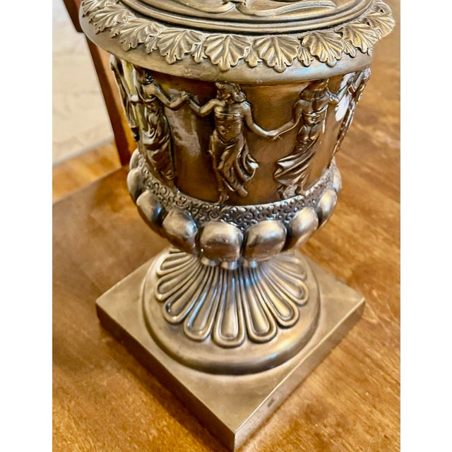 Ceramic Campana Urn With Classical Figures For Sale - Image 7 of 12