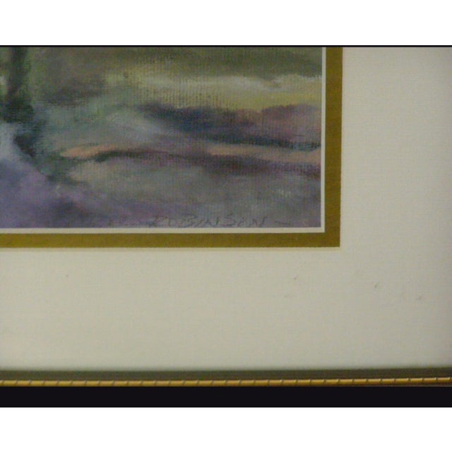 Landscape Painting by C. Robinson ~ "Lavender" For Sale - Image 4 of 4