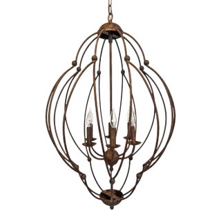 Classic Whitney Iron Chandelier For Sale