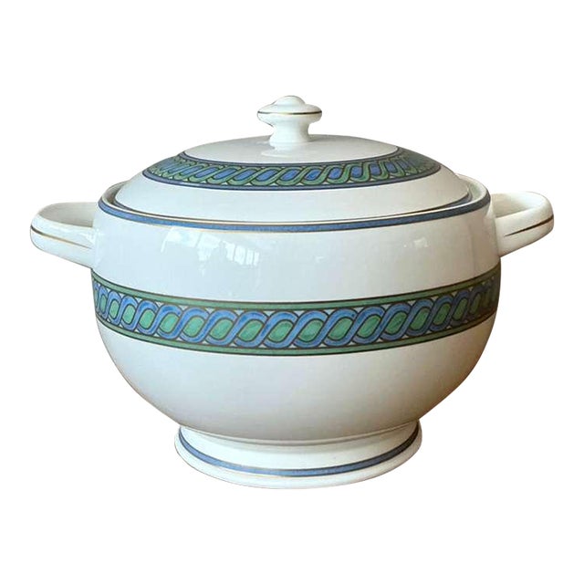 Vintage Boho Christofle "Torsada" Covered Vegetable Dish For Sale