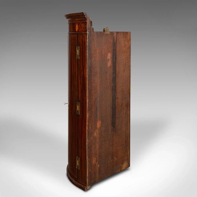 Late 18th Century 1780s Antique Georgian English Bow Front Corner Cabinet For Sale - Image 5 of 13