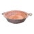 Vintage Primitive Copper Tone Handled Serving Pan With Brass Handles For Sale