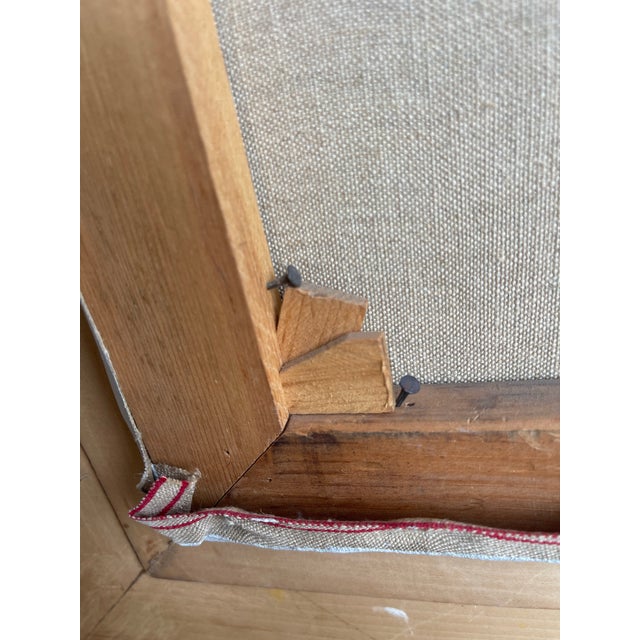 Internationally Renowned Artist Marie Goth’s 1923 Monumental Oil Portrait of Hoosier Businessman Arthur S. Overbay For Sale - Image 9 of 11