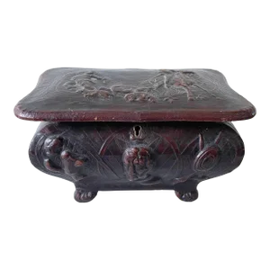 Leather Relief Jewelry Box Made in Spain