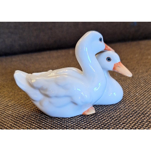 1970s Hand-Painted Porcelain Ducks Figurine from Herend, 1970s For Sale - Image 5 of 7