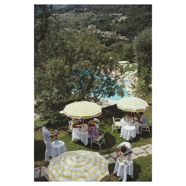 Slim Aarons, Chateau Saint-Martin, Estate Stamped Photographic Print, 1986 / 2020s For Sale