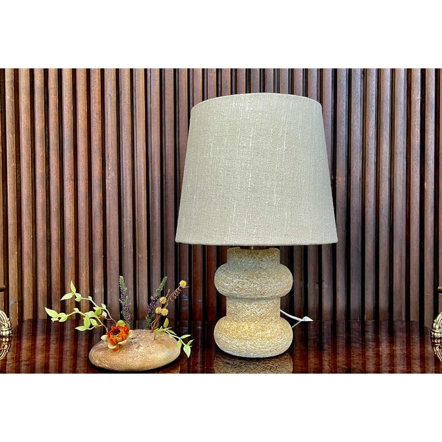 Brutalist Stone Table Lamp, Italy, 1960s For Sale - Image 10 of 17