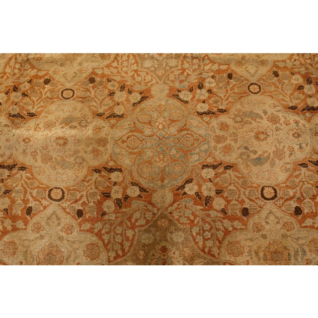Oversized Antique Persian Tabriz Rug For Sale In New York - Image 6 of 8