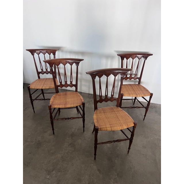 Wood Chivarine Chairs by Josef Zotti, 1955, Set of 4 For Sale - Image 7 of 7