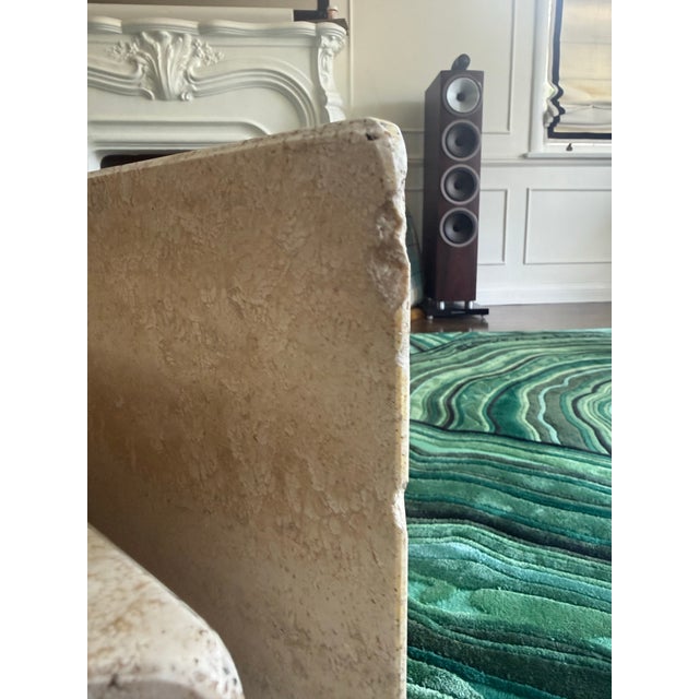 1970s Italian 1970s Modern Travertine Coffee Table, 2 Pieces, Seal For Sale - Image 5 of 8