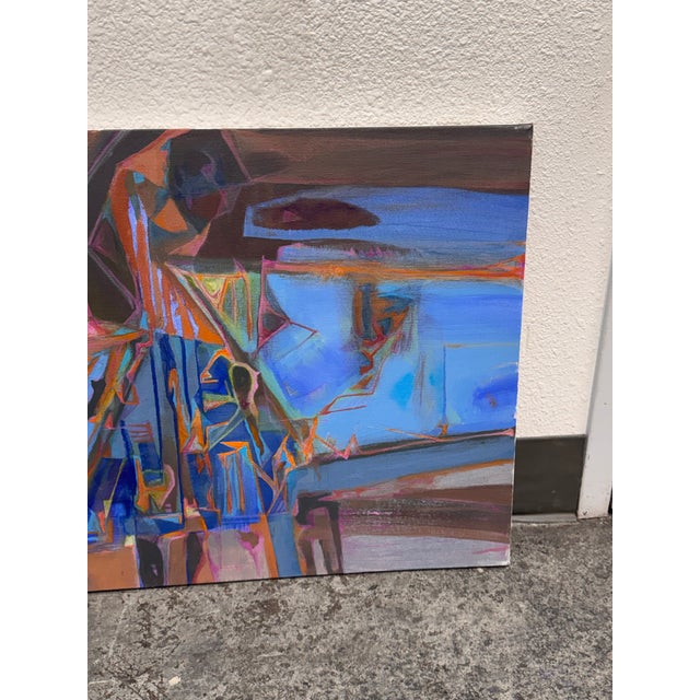 Abstract Acrylic on Canvas Painting, Circa 2011 For Sale - Image 9 of 12