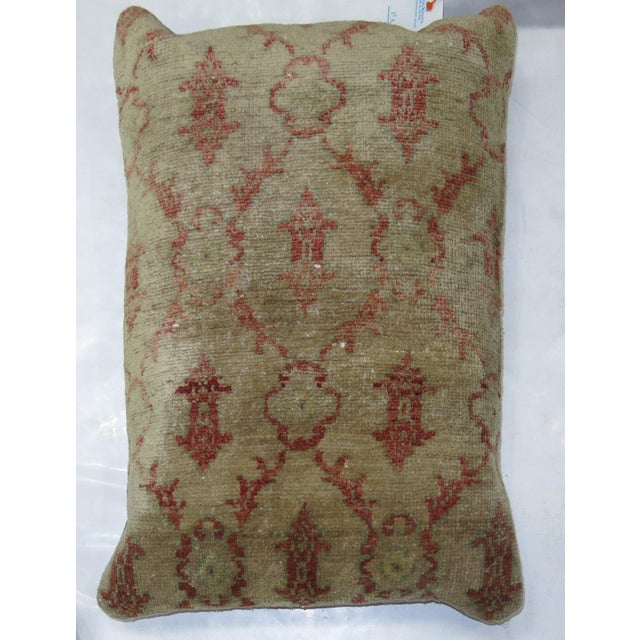 Early 21st Century Turkish Modernist Rug Pillow For Sale - Image 5 of 5
