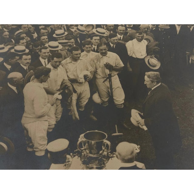 Photo Sz: 13 3/4"H x 16 3/4"W Frame Sz: 21 1/2"H x 24 1/4"W Provenance: Camp Deerlands, Whitney Park. Signed: Edwin Levick...