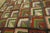 Textile 1920s Multicolor Geometric Antique American Hooked Rug 2'2" X 9' Handknotted Wool Carpet For Sale - Image 7 of 18