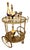 Venetian Bar Cart in Brass and Murano Glass, 1950s For Sale