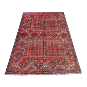Rust Parda Hand-Knotted Wool Rug - 7'7" X 5'4"
