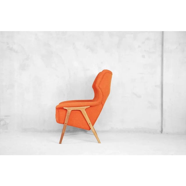 Mid-Century Elm Wing Master Chair by Thorbjörn Afdal for Bruksbo, 1960s For Sale - Image 12 of 18