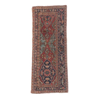 Antique Persian Heriz Rug, 02'07 X 06'03 For Sale