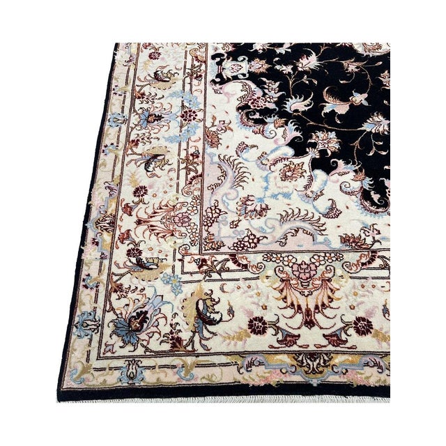 Textile 5x6 Persian Tabriz Masterpiece Rug - 502279 For Sale - Image 7 of 12