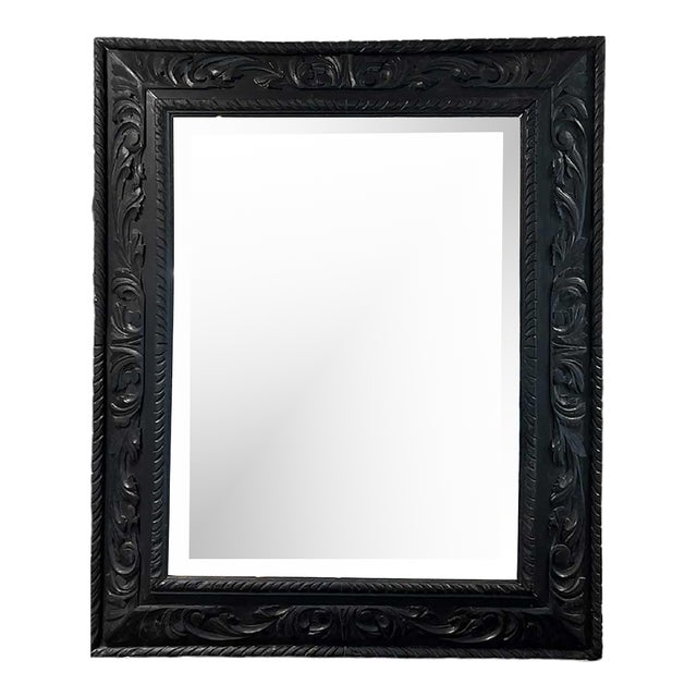19th Century Napoleon III Ebonized Mirror For Sale