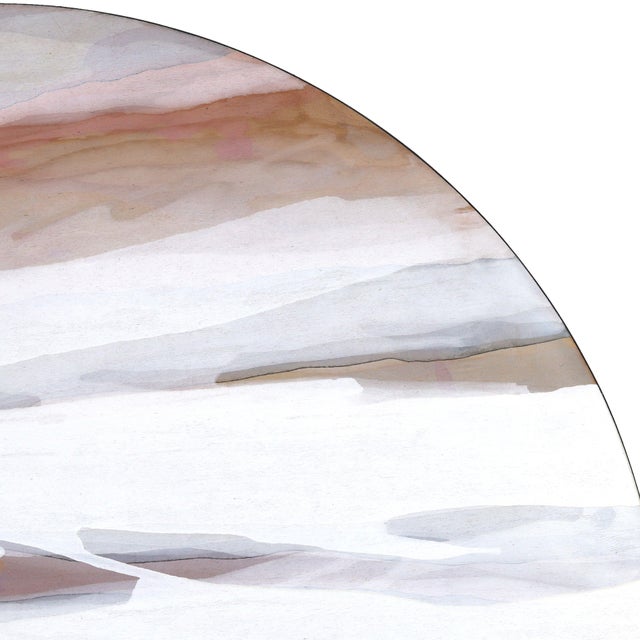 Wood Wild Skies 3 - Original Atmospheric Abstract Skyscape Acrylic and Gold Leaf Art on Wood Panel For Sale - Image 7 of 9