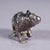 Folk Art Vintage Silverplated Cast of a Strolling Bear For Sale - Image 3 of 5