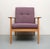 1960s Armchair with Cushion in Light Violet, 1965 For Sale - Image 5 of 14
