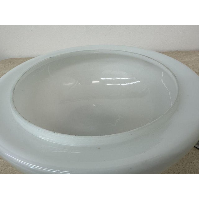 Dutch Ceiling Lamp in Glass from Gispen, 1930s For Sale - Image 10 of 11