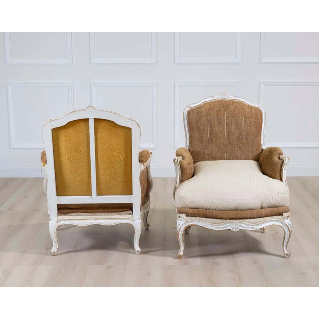 Pair of 20th Century French Chairs, Ready to Upholster For Sale - Image 9 of 10