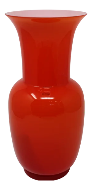 Orange Opalino Vase by Venini