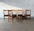 A set of six teak dining chairs designed by Arne Vodder for Sibast, including four side chairs and two armchairs. The...