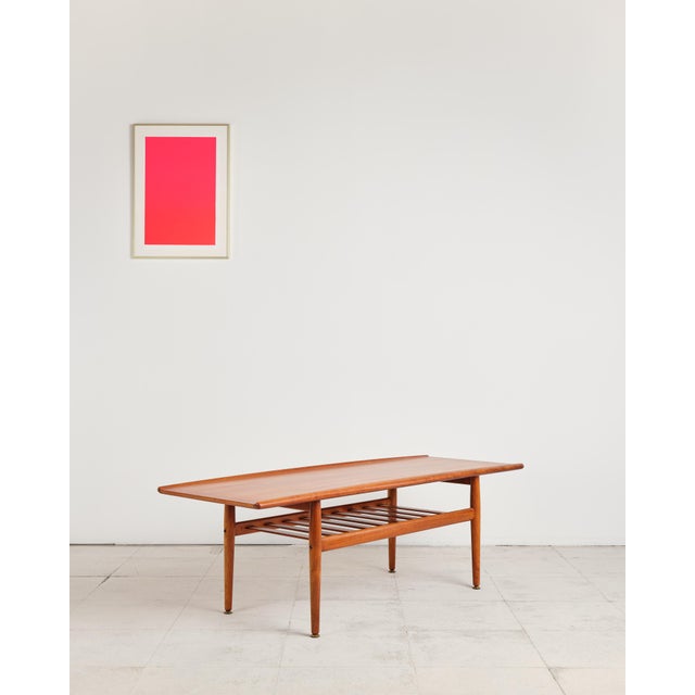 1950s Mid-Century Danish Teak Wood Coffee Table from Grete Jalk, 1950s For Sale - Image 5 of 18