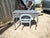 Restored 1928 Antique Vanity Set With Mirror & Matching Wood Chair-Stamped Maker's Mark For Sale - Image 13 of 18