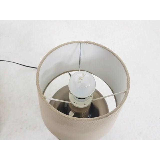 Metal Dutch Glass Table Lamp in the Style of Raak, 1960s For Sale - Image 7 of 8