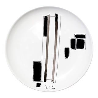 Variation VI Ceramic Plate by Vincenzo D’Alba for Kiasmo For Sale