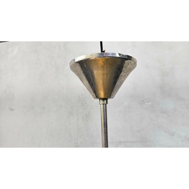 1920s Pre-War Nickel-Plated Brass Pendant, 1920s For Sale - Image 5 of 6