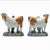 English Prattware Figures of Cows with Attendants, Yorkshire, Early 19th Century, This is a charming and characterful pair...
