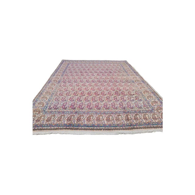 Size: 12'4'' x 9'9'' Age: 60-65 Years SKU: 2673 KHI-7 Material: 100% Wool Experience the timeless beauty of this authentic...