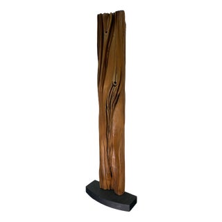 Franz Kracberg, Totem Sculpture, 1970s, Oak For Sale