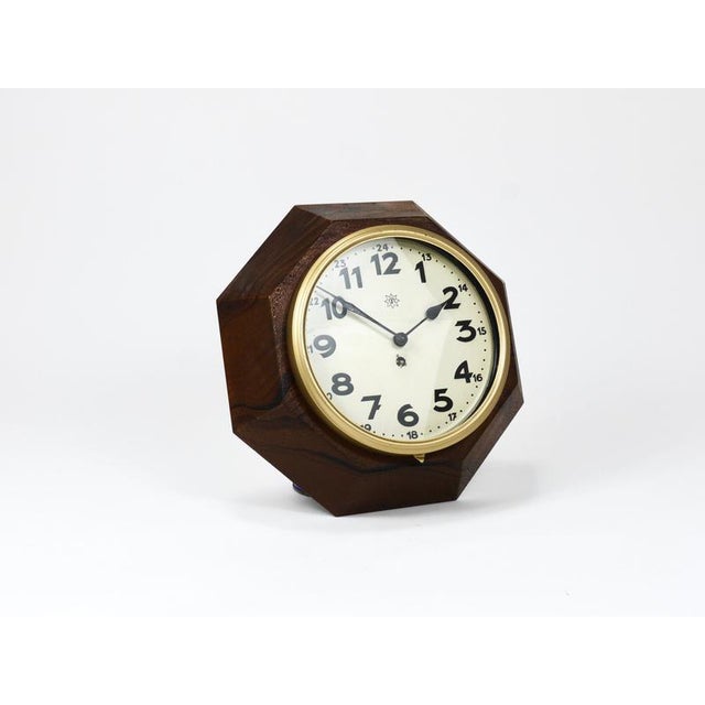 Vienna Modernism Wall Clock by Adolf Loos for Junghans, Germany, 1920s For Sale - Image 4 of 18