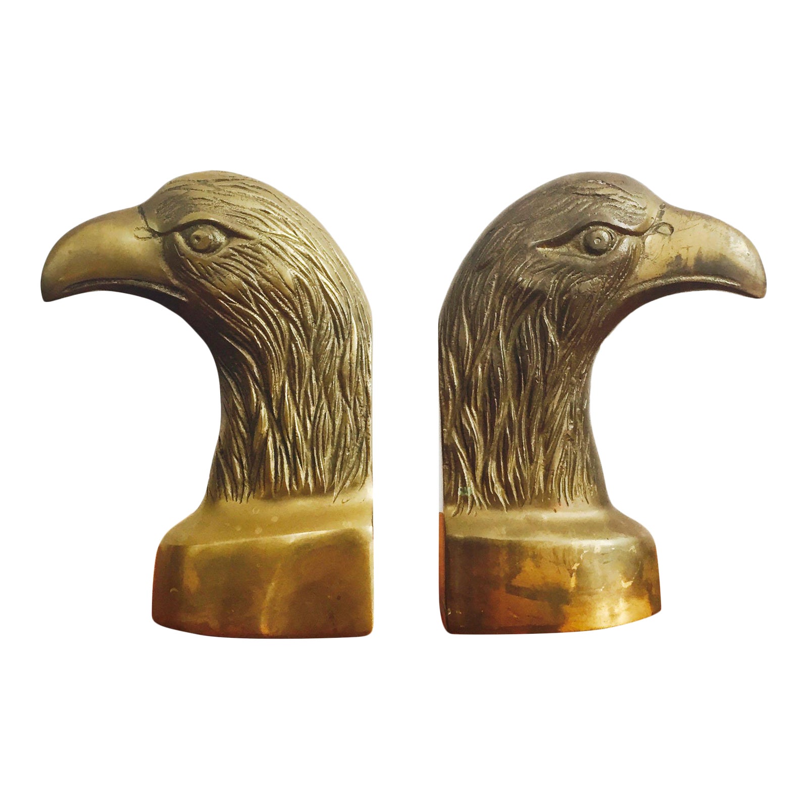 Vintage Brass Eagle Bookends a Pair Chairish
