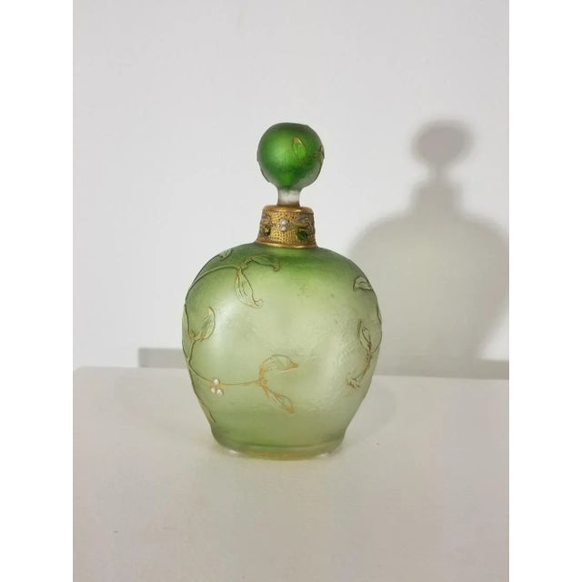 Daum Nancy Antique Daum Nancy Glass Bottle For Sale - Image 4 of 7