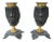 Egyptian Revival Bronze Candlesticks - a Pair For Sale