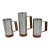 1960s Danish Modern Tiki Era Royal Selangor Pewter & Teak Mug Tankard Steins - Set of 3 For Sale