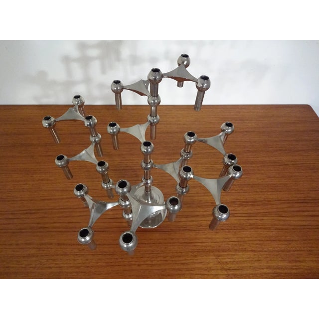 Candleholders by Ceasar Stoffi & Fritz Nagel for BMF, 1960s, Set of 12 For Sale - Image 9 of 17