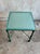 1970s Vintage Sculptural Iron Side Table After Giacometti, Verdigris Finish For Sale - Image 5 of 5