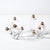 Mid-Century Modern Pair of Mid-Century Amorphic Crystal & Brass 4 Arm Candelabras Signed Schneider For Sale - Image 3 of 15