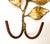 Vintage Italian Tole Gold Gilt Rose Wall Hook – Double Hook Floral Wall Accent – Hollywood Regency, Cottagecore, Shabby Chic For Sale - Image 9 of 9