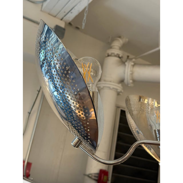 NauticalMart Mid-Century Modern Perforated Sputnik Chandelier For Sale In San Francisco - Image 6 of 12
